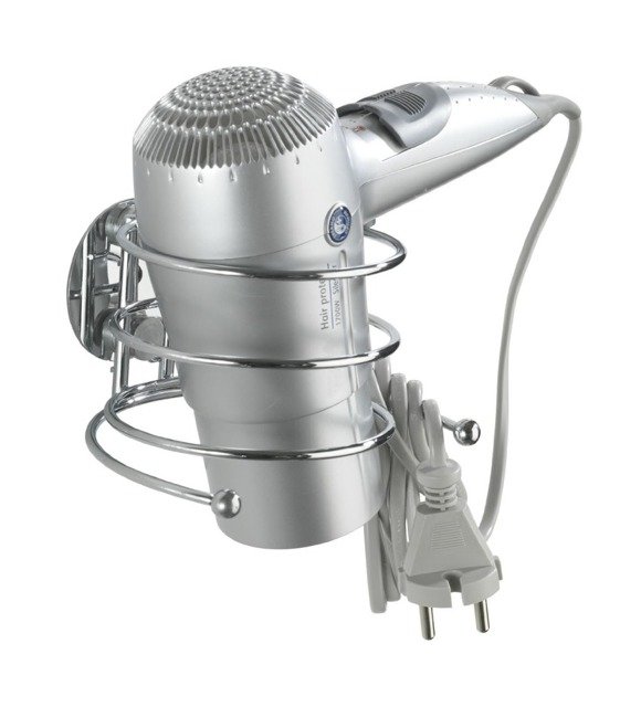 Wenko Turbo-Loc rund Stahl soporte para secador de pelo || 18770100