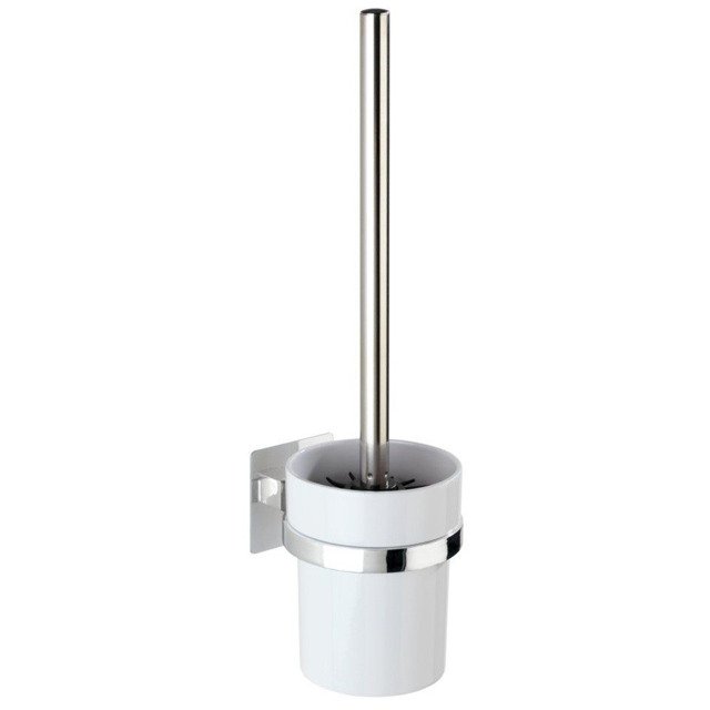 Wenko Turbo-Loc Quadro Ed. escobilla de baño pegado blanco 23861100