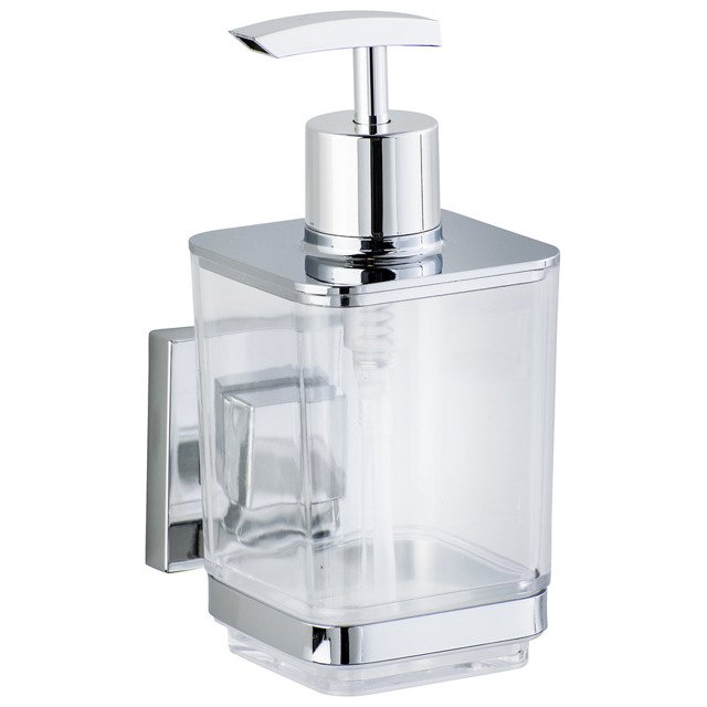 Wenko VL Quadro dispensador de jabón 340 ml acero 22683100