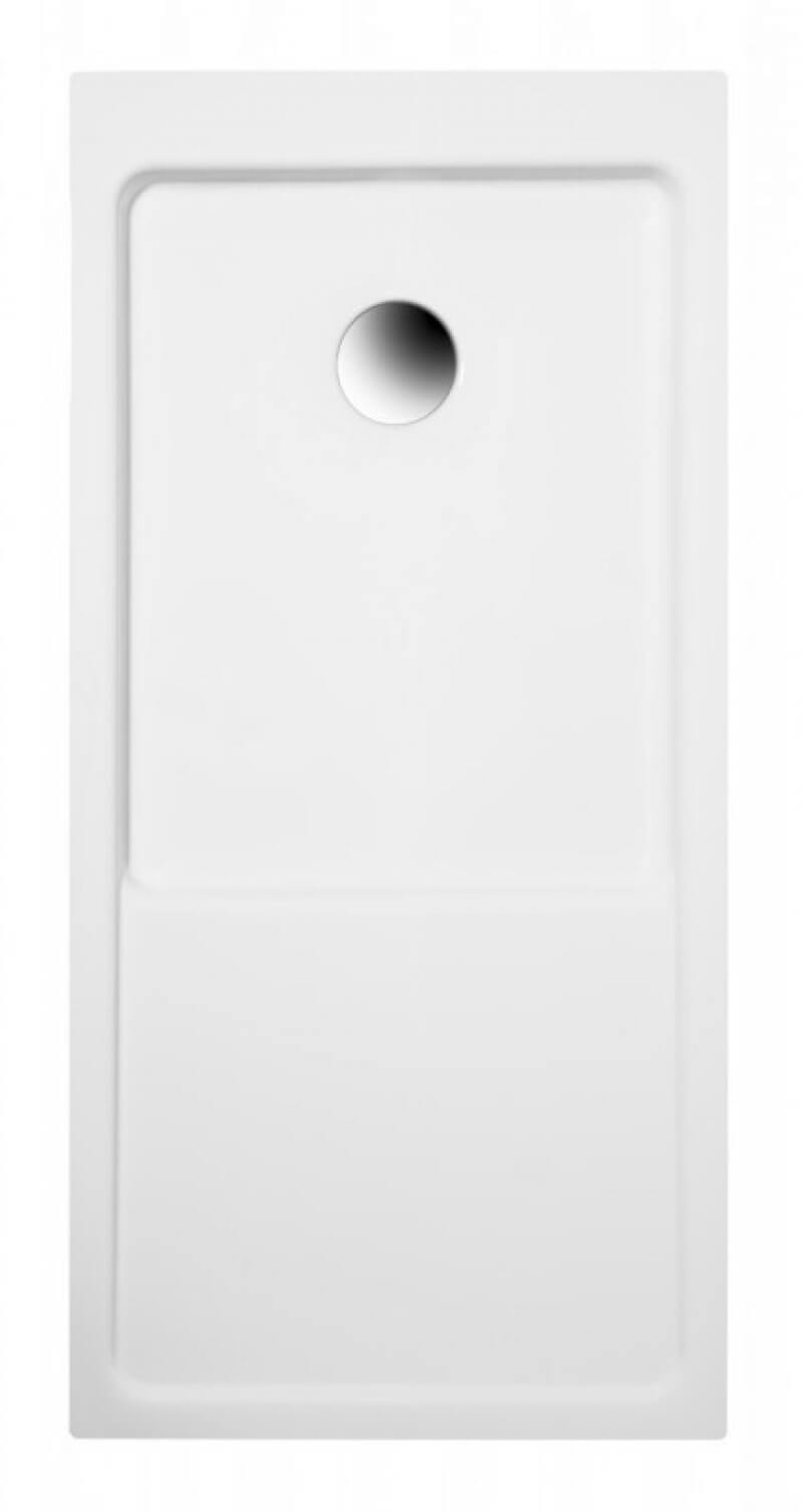 Polimat Mars plato de ducha rectangular 140x70 cm blanco 00435