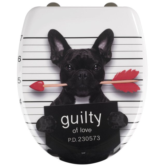 Wenko Guilty Dog tapa de inodoro de cierre suave 22405100