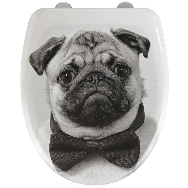 Wenko Pugy tapa de inodoro de cierre suave 23444100