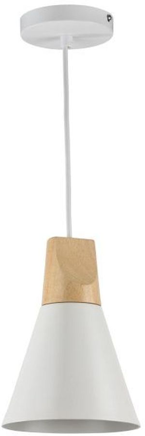 Maytoni Bicones lámpara colgante 1x60 W blanco P359-PL-140-W