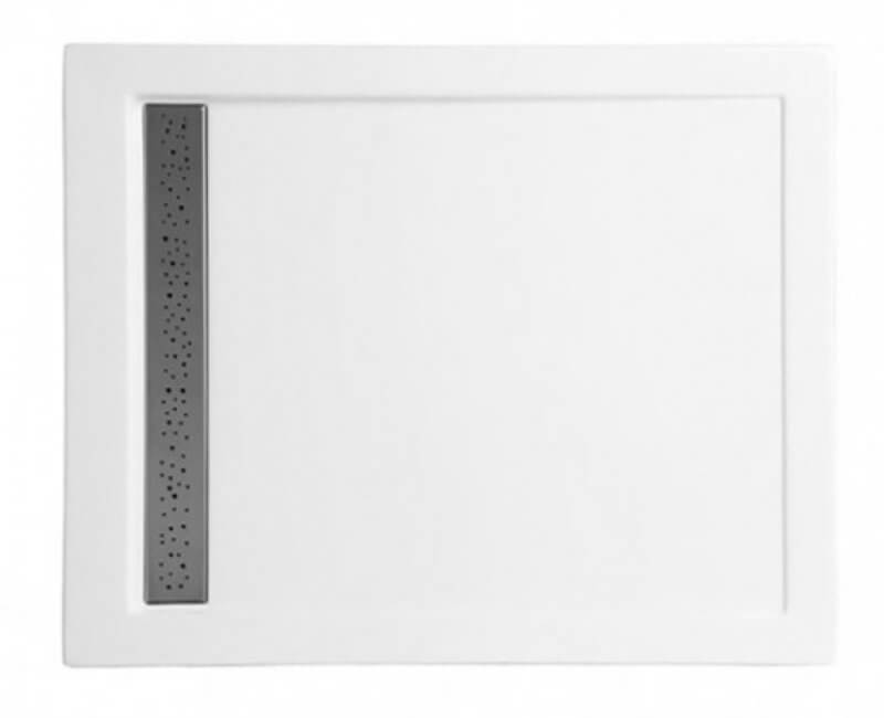Polimat West plato de ducha rectangular 140x80 cm blanco 00541