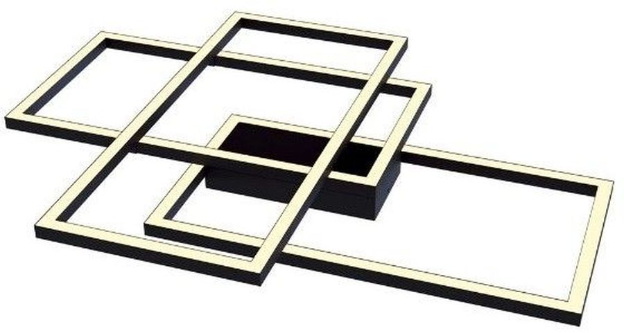Maytoni Rida lámpara de techo 3x80 W negro MOD015CL-L80B
