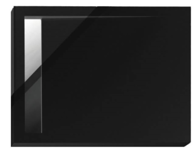 Polimat West New plato de ducha rectangular 110x90 cm negro 00347