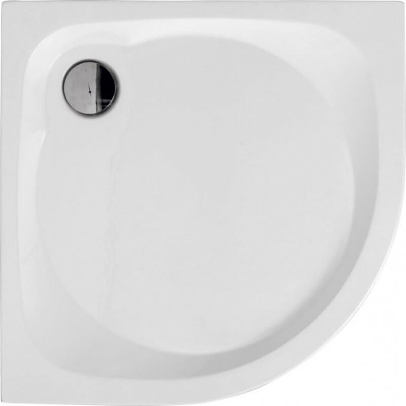 Polimat Nowy Styl plato de ducha semicircular 80x80 cm blanco 00615