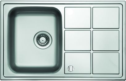 Berg Rill fregadero de acero 78x50 cm acero LTL780.500GT8