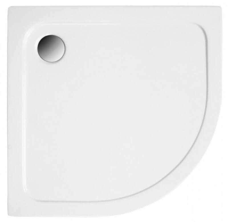 Polimat Standard plato de ducha semicircular 80x80 cm blanco 00787