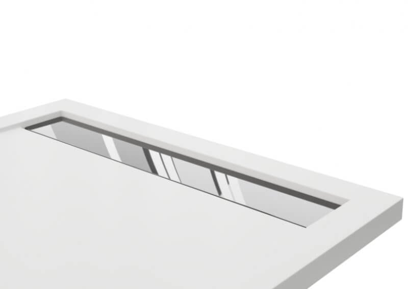 Polimat West New rejilla para desagüe de ducha 85.5 cm acero-cromo 00357