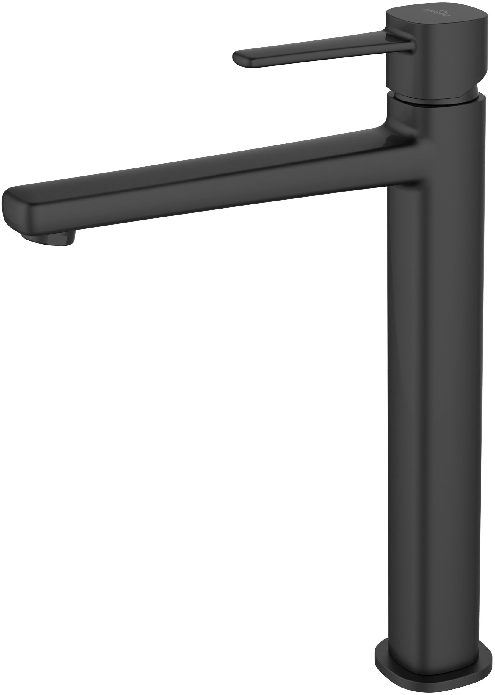 Invena Glamour grifo para lavabo de pie negro BU-02-W04