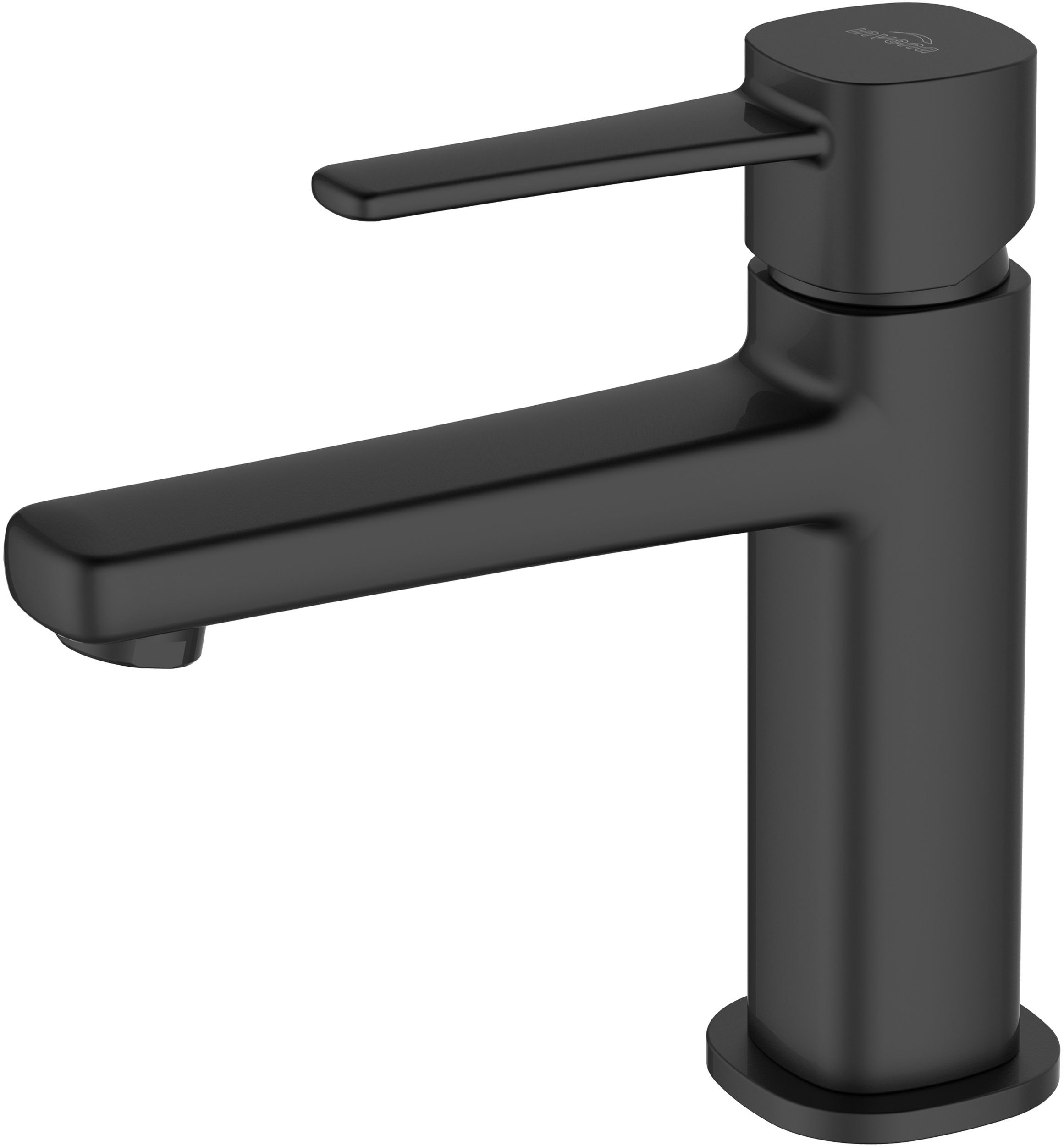 Invena Glamour grifo para lavabo de pie negro BU-02-004