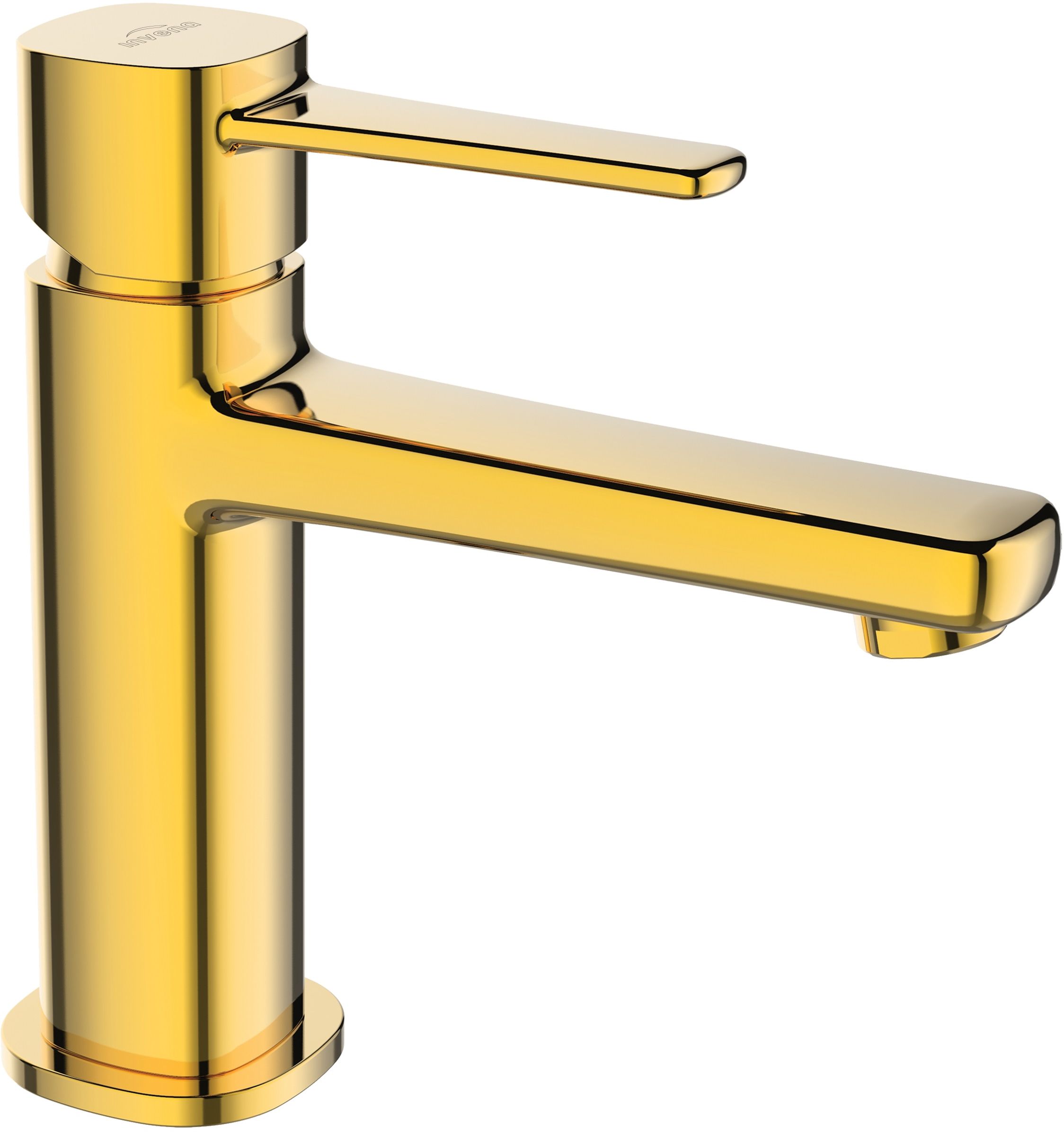 Invena Glamour grifo para lavabo de pie oro BU-02-009