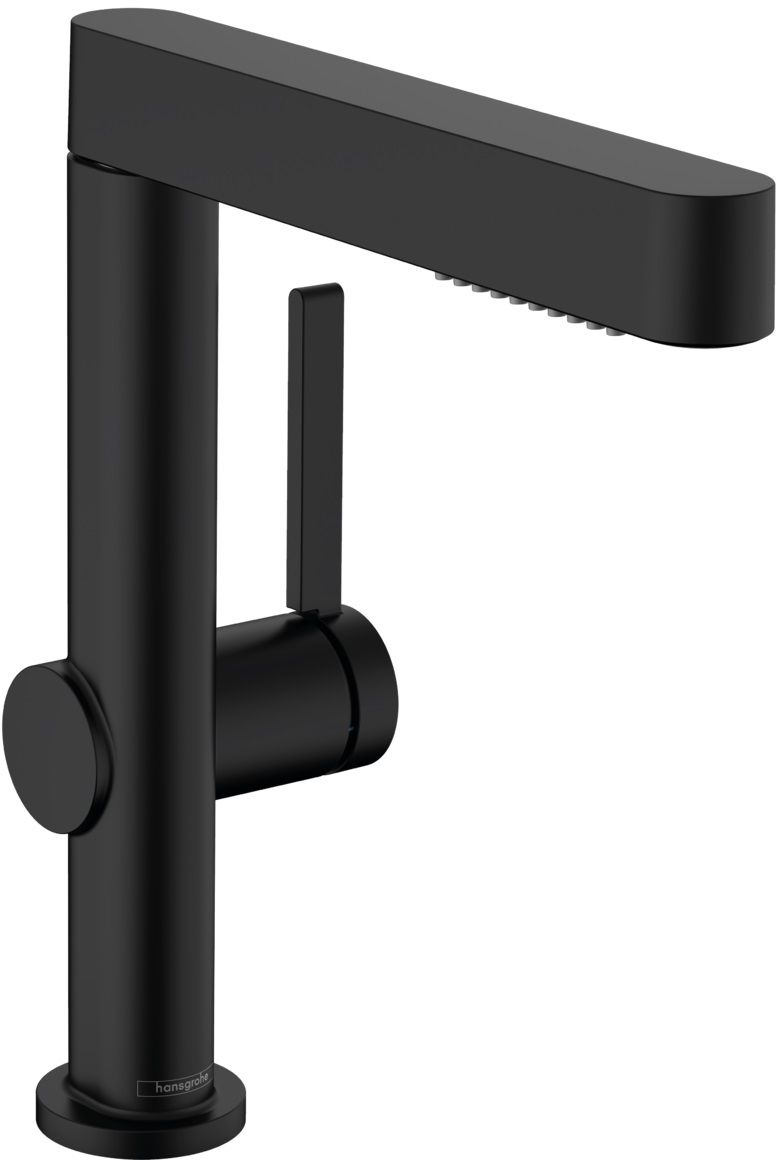 Hansgrohe Finoris grifo para lavabo de pie negro 76063670