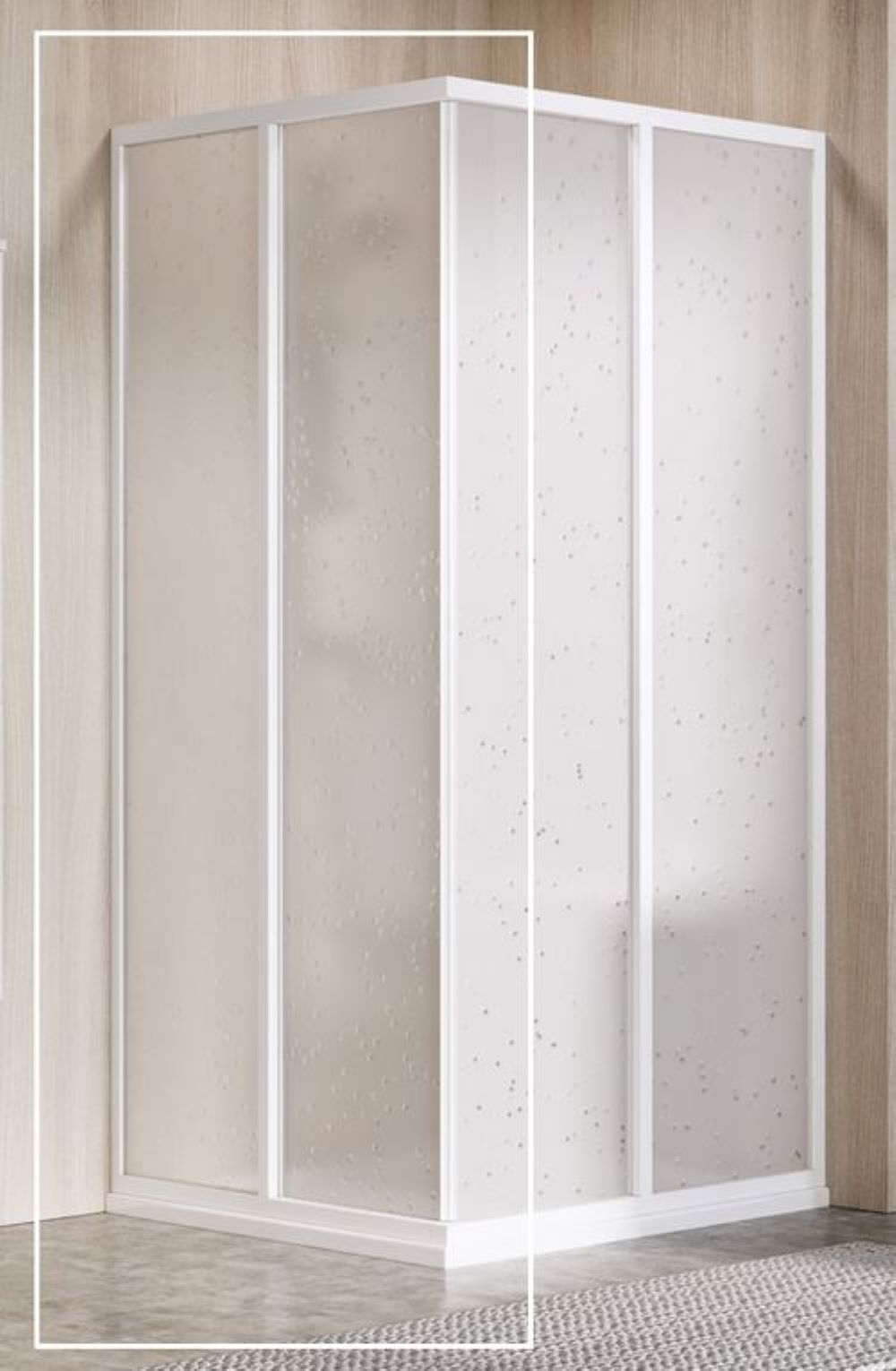 Ravak Supernova puerta de ducha 80 cm corredera blanco brillante/poliestireno 14V401O211