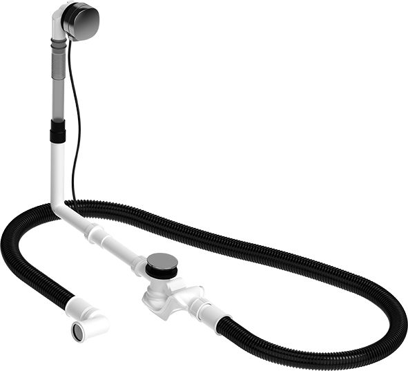 Duravit Quadroval sifón para bañera cromo 792209000001000