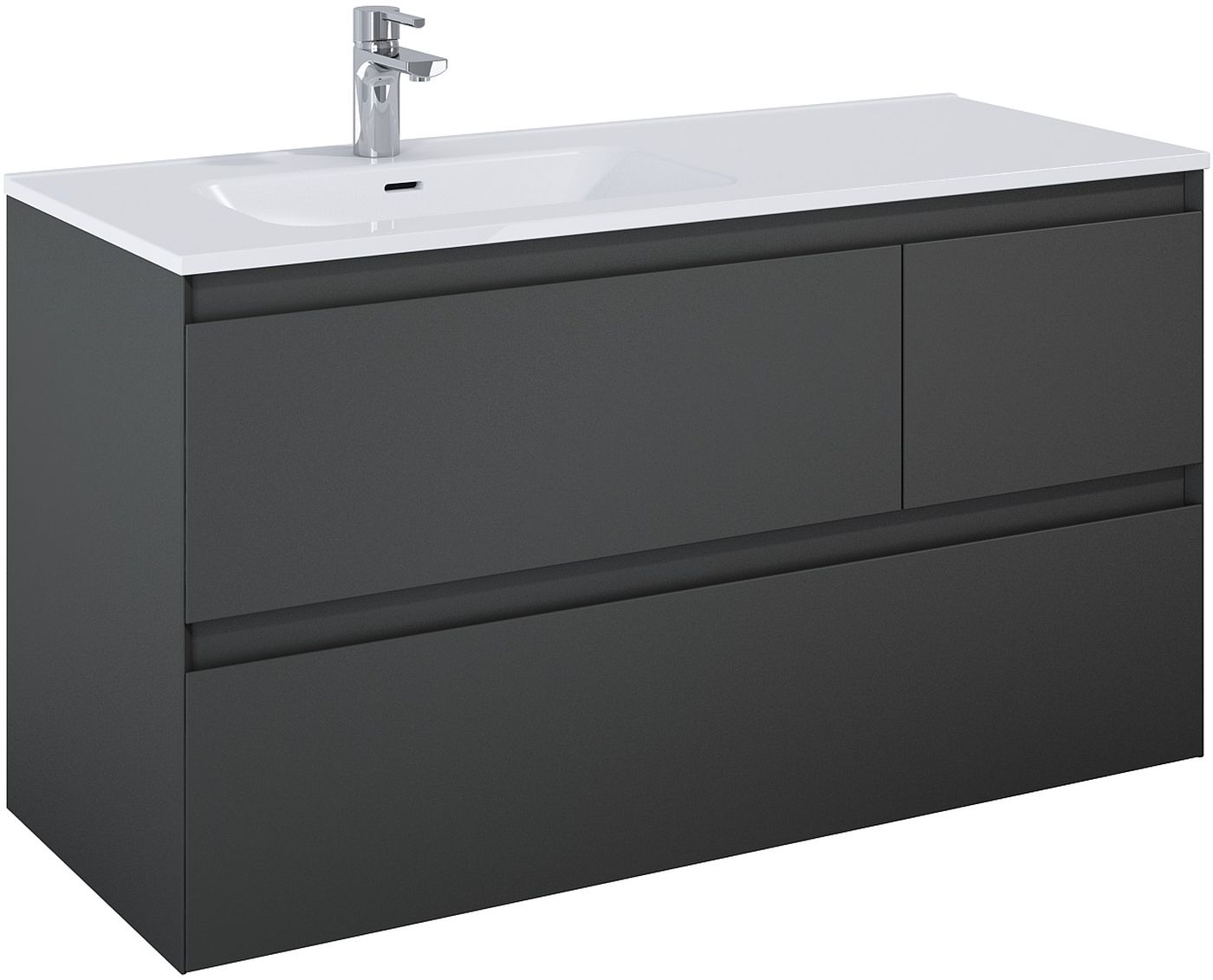Elita Split armario 120x45.8x63.5 cm suspendido, para lavabo antracita RE012006156010