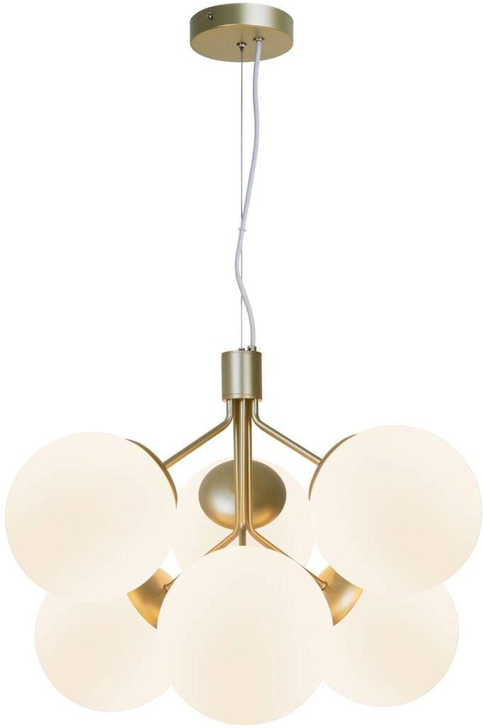 Nordlux Ivona lámpara colgante 6x28 W blanco-latón 2112163035