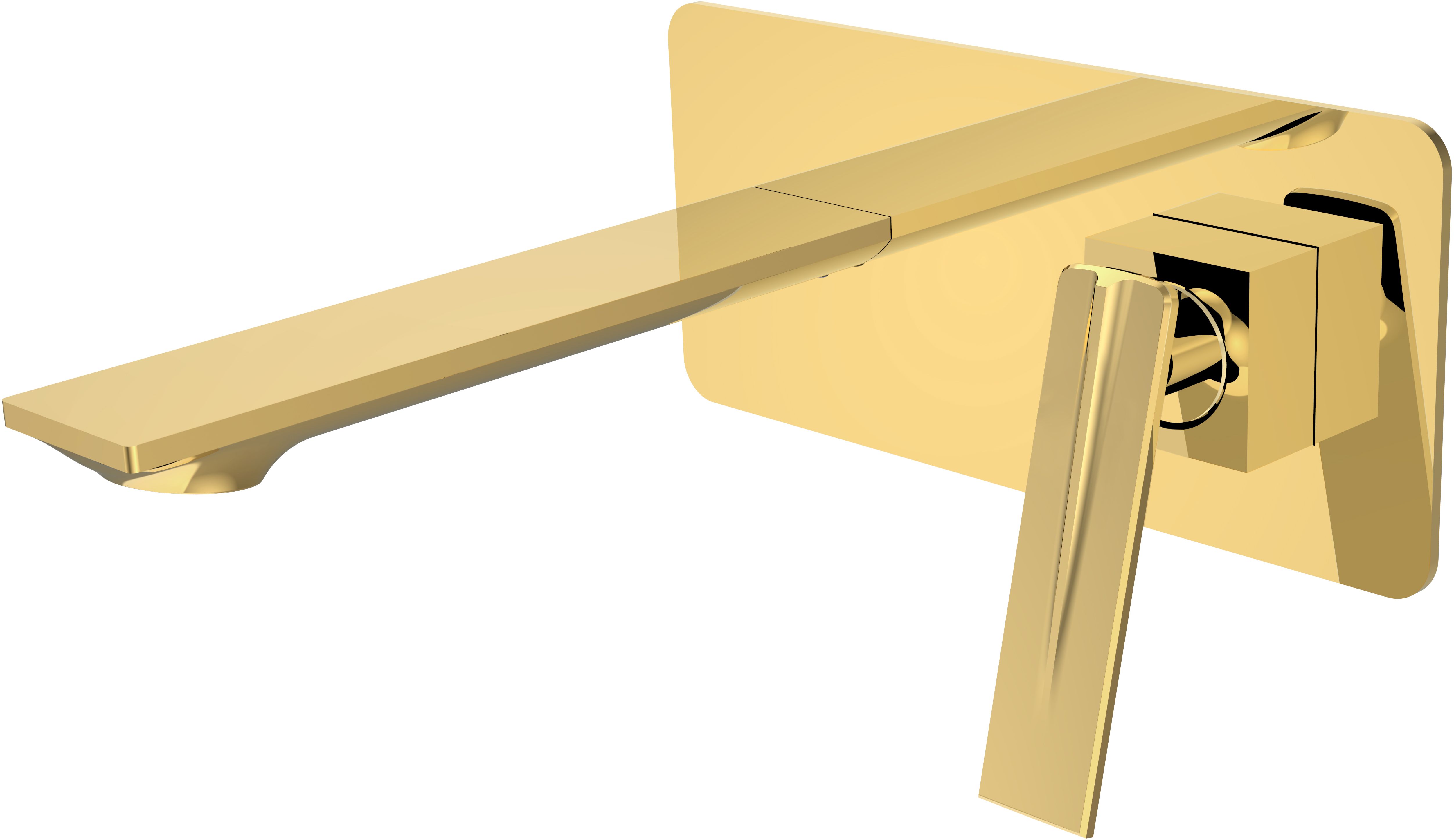 Besco Aspira grifo para lavabo empotrado oro BU-AS-ZL