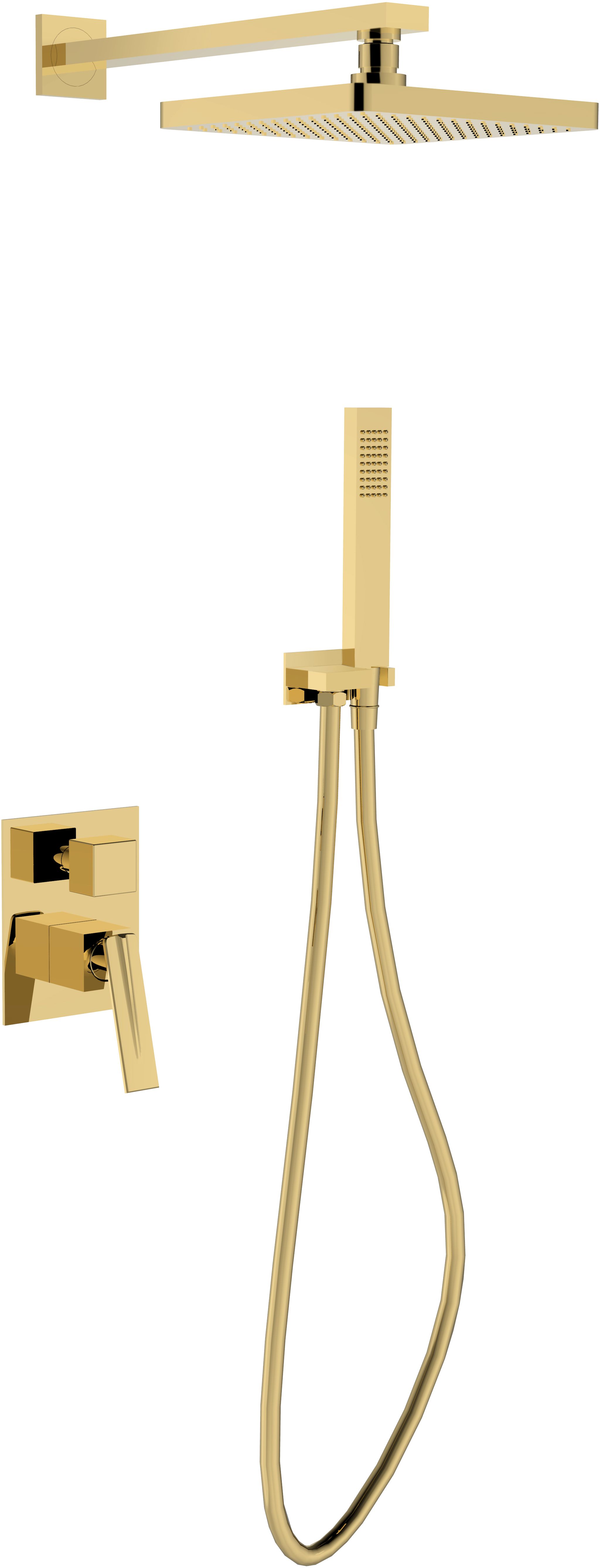 Besco Aspira conjunto de ducha empotrado oro BP-AI-ZL