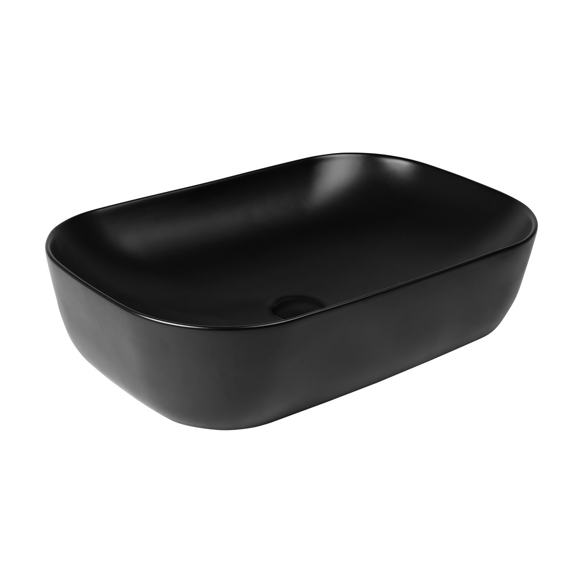 Oltens Hamnes lavabo 61x40 cm oval sobre encimera negro 40802300