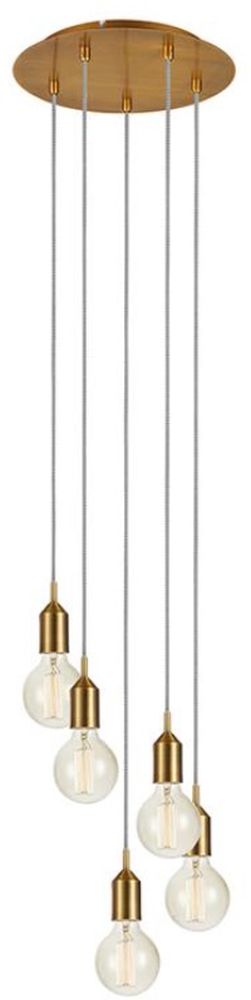 Markslöjd Bronx lámpara colgante 5x60 W marrón 108100