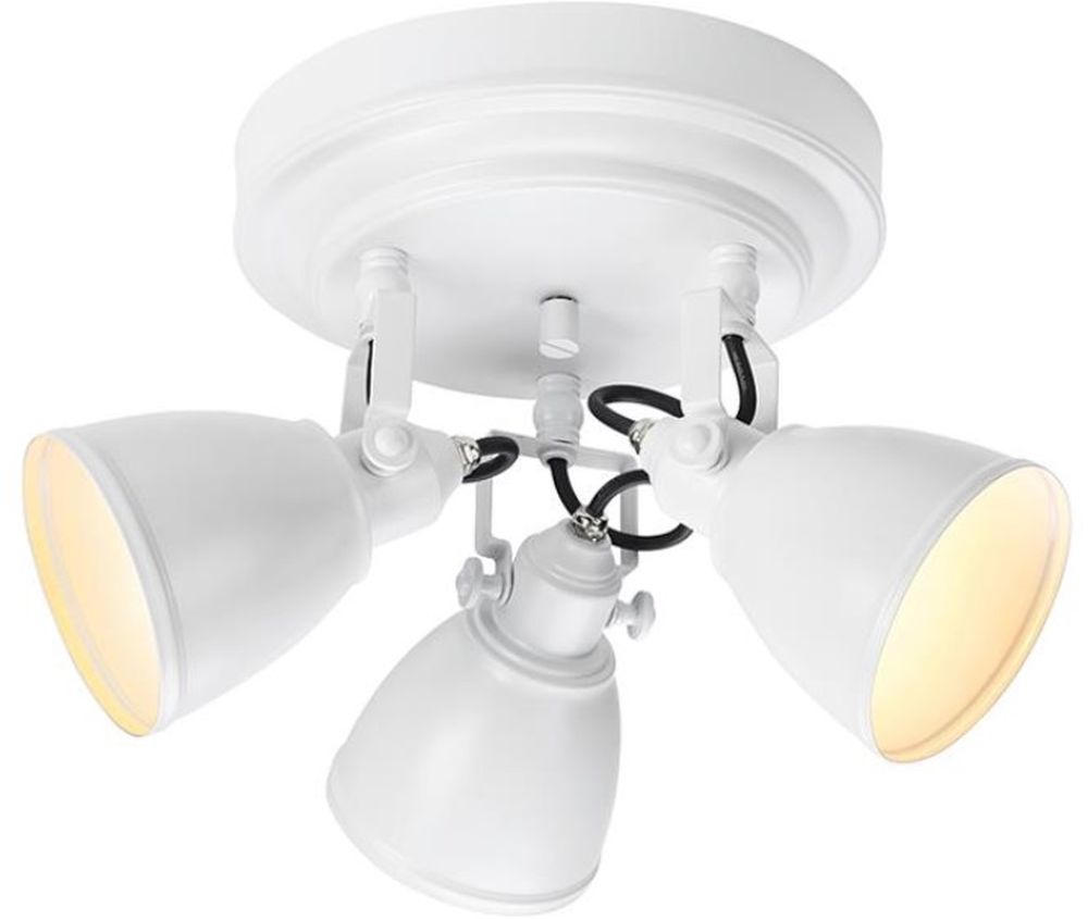 Markslöjd Fjällbacka lámpara de techo 3x20 W blanco 108083