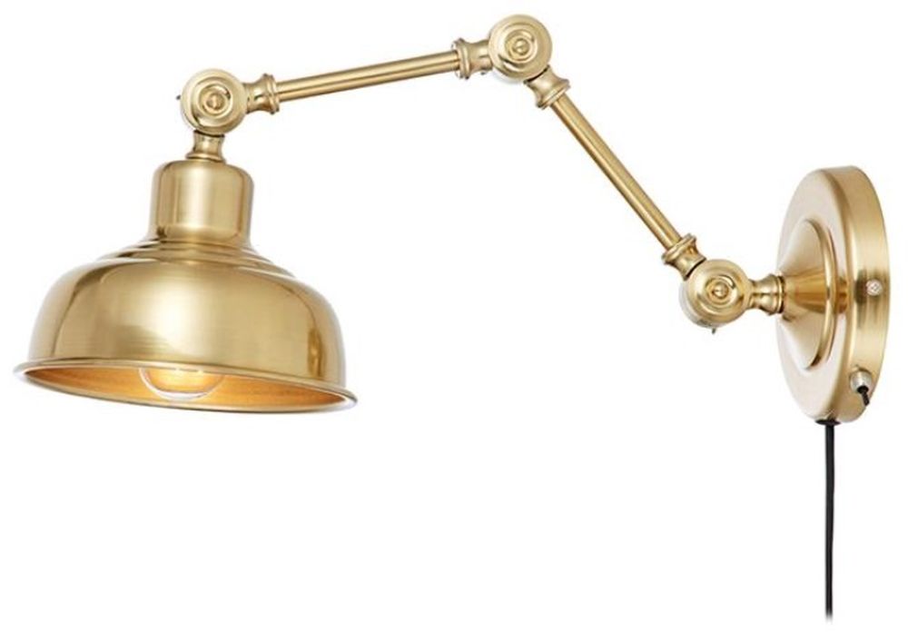 Markslöjd Grimstad lámpara de pared 1x60 W latón 108115