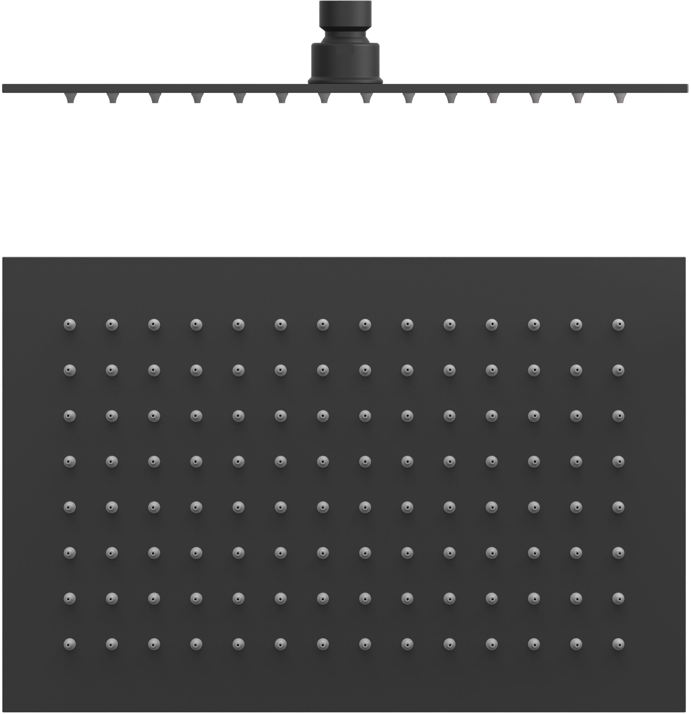 Tres ducha con efecto lluvia 30x20 cm rectangular negro 134315007NM