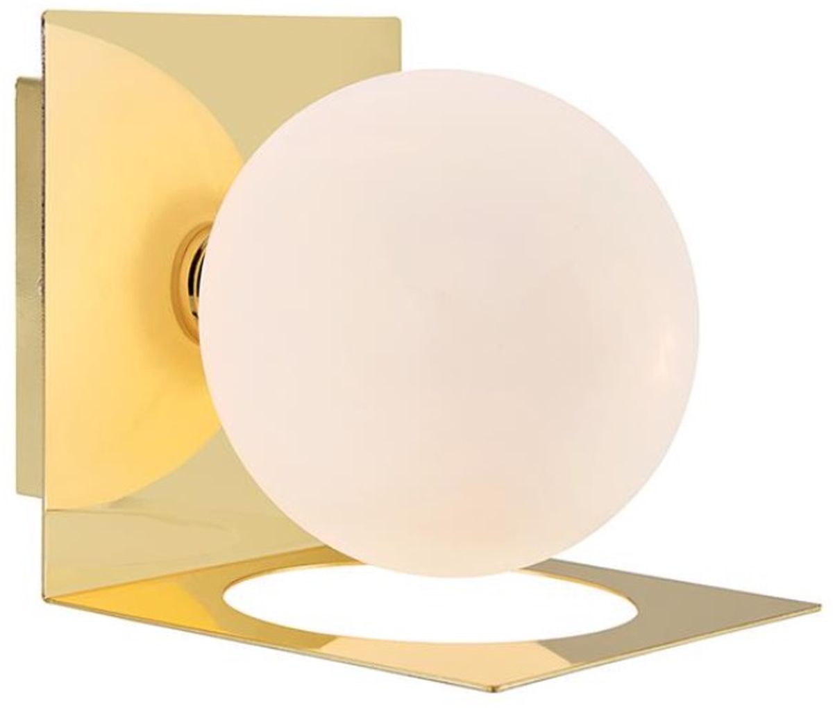 Markslöjd Zenit lámpara de pared 1x18 W blanco-latón 108085