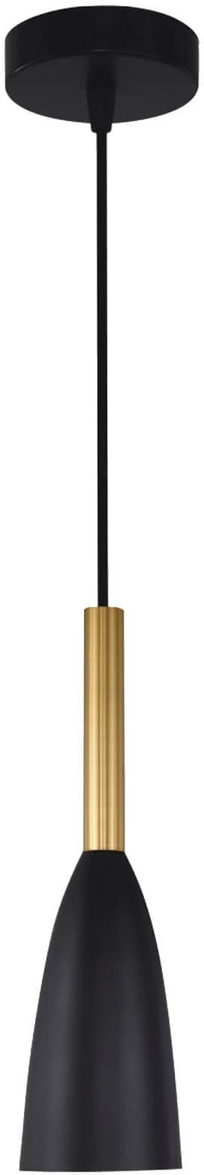 Light Prestige Solin lámpara colgante 1x60 W negro-oro LP-181/1PBK/GD