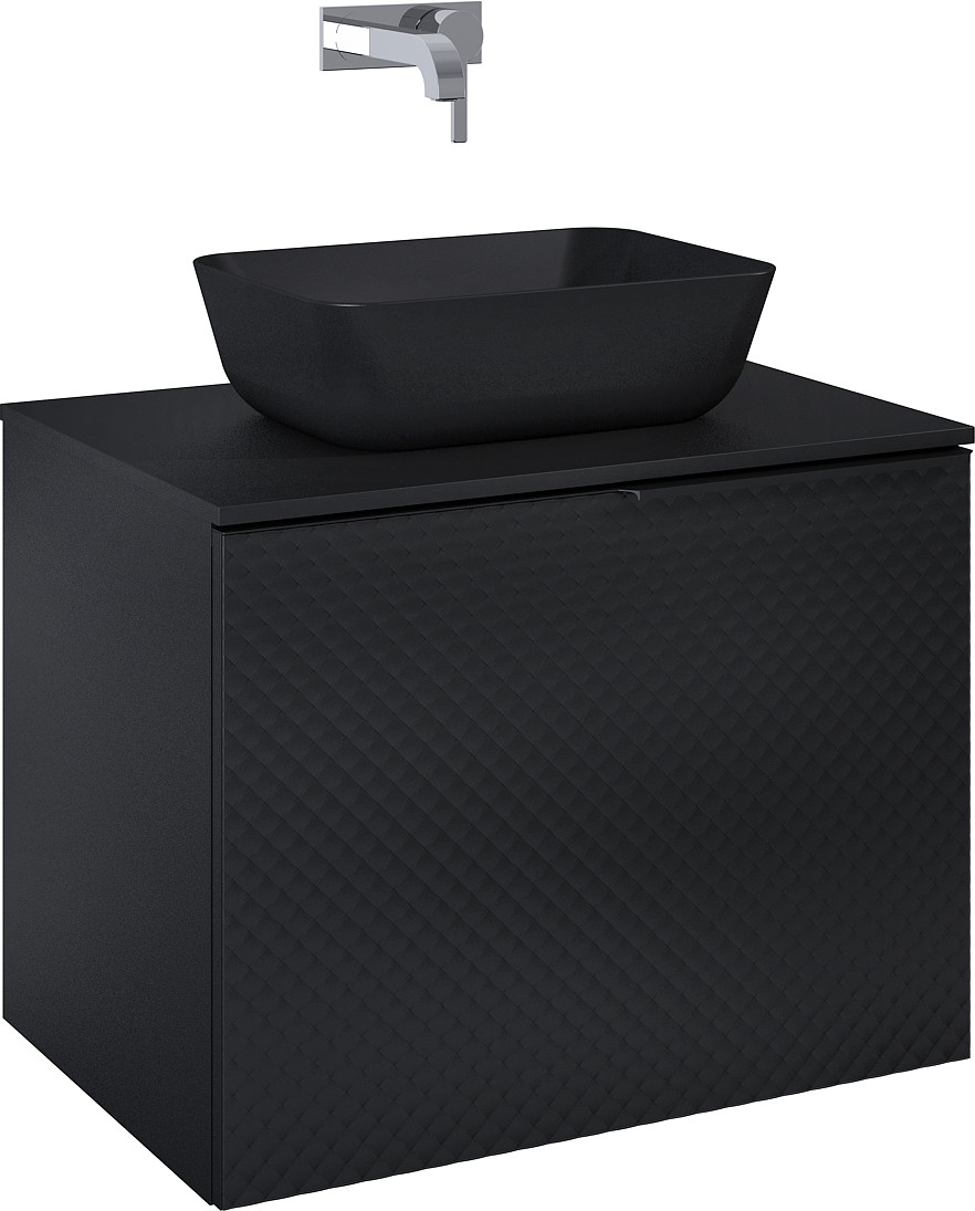 Elita Glam armario 71.5x47.1x54 cm suspendido, para lavabo negro RE010700167160