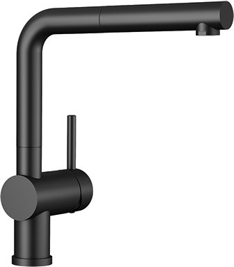 Blanco Linus-S grifo de cocina de pie negro 525807
