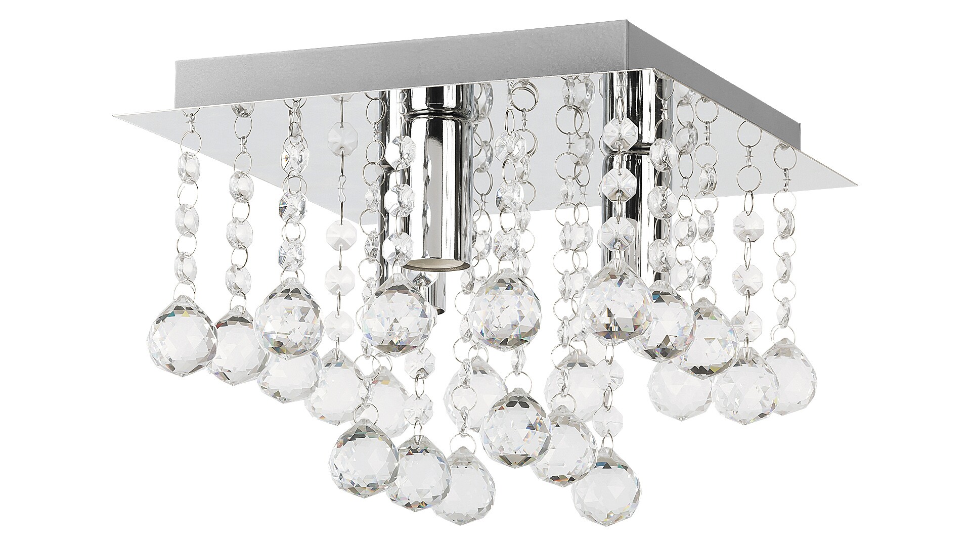 Rabalux Corinna lámpara de techo 3x40 W cromo-cristal 2617