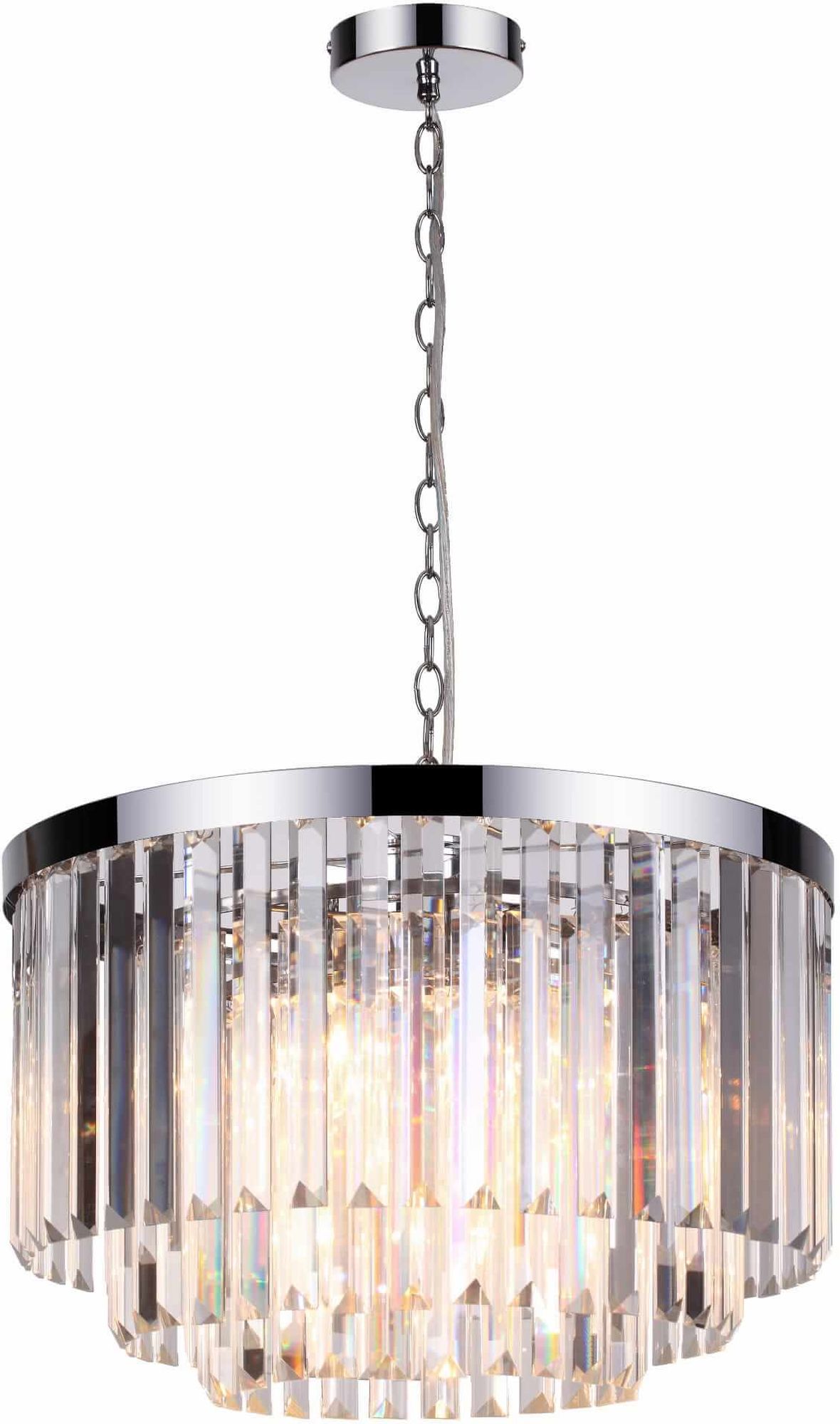 Light Prestige Vetro lámpara colgante 5x60 W cromo-transparente LP-2910/5P