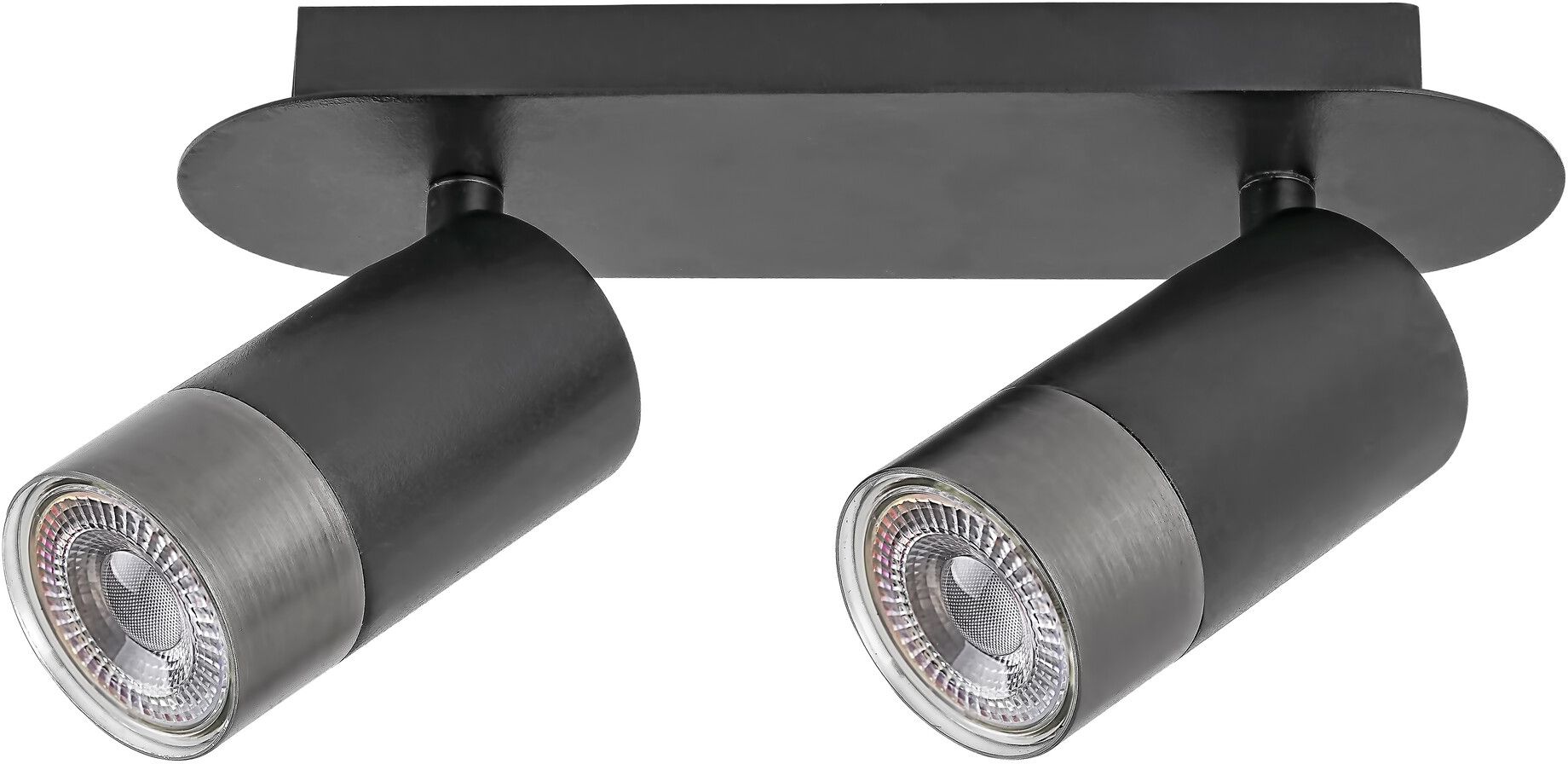 Rabalux Zircon lámpara de techo 2x5 W negro-plata 5070