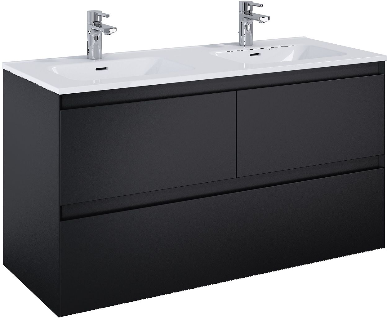 Elita Split armario 120x45.8x63.5 cm suspendido, para lavabo negro RE012007157160