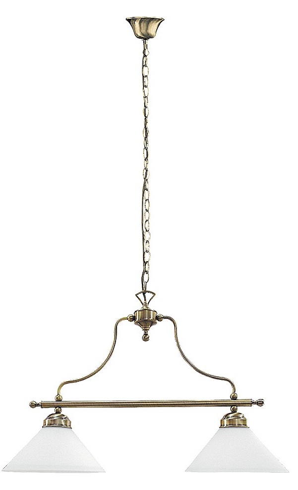 Rabalux Marian lámpara colgante 2x60 W blanco-latón 2707