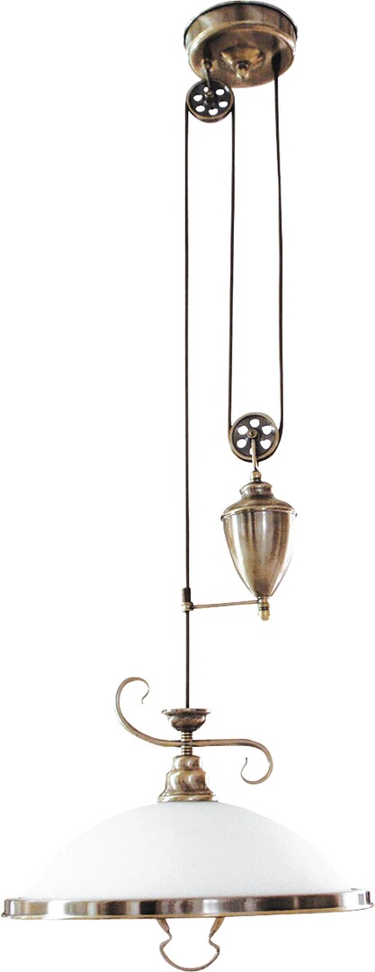 Rabalux Elisett lámpara colgante 1x60 W blanco-latón 2756