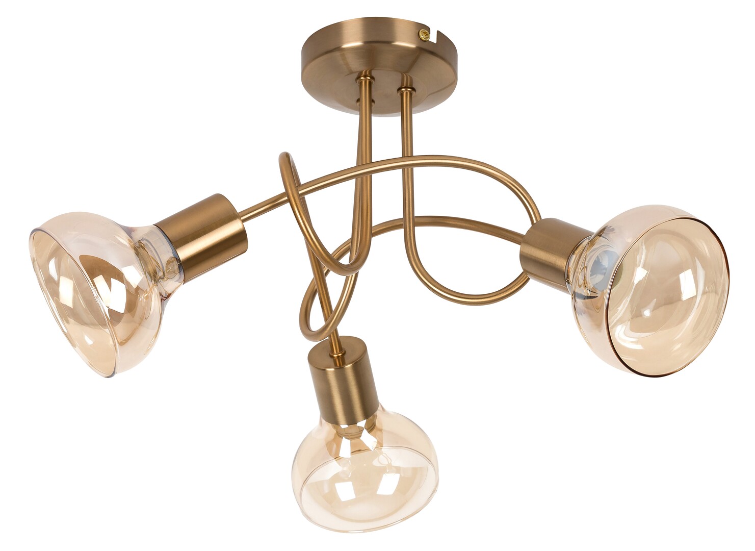 Rabalux Holly lámpara de techo 3x40 W latón-ámbar 5548