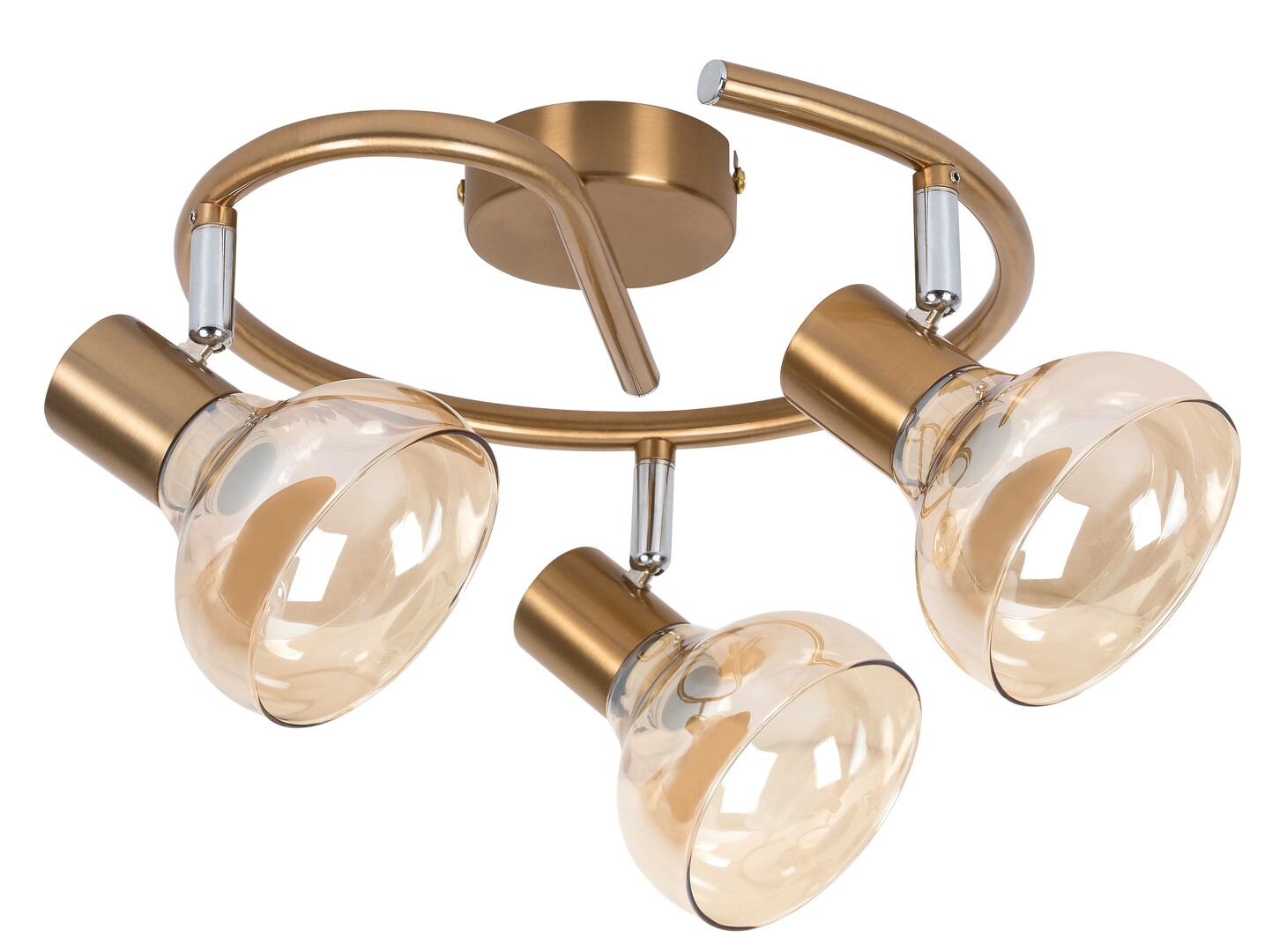 Rabalux Holly lámpara de techo 3x40 W latón-ámbar 5549