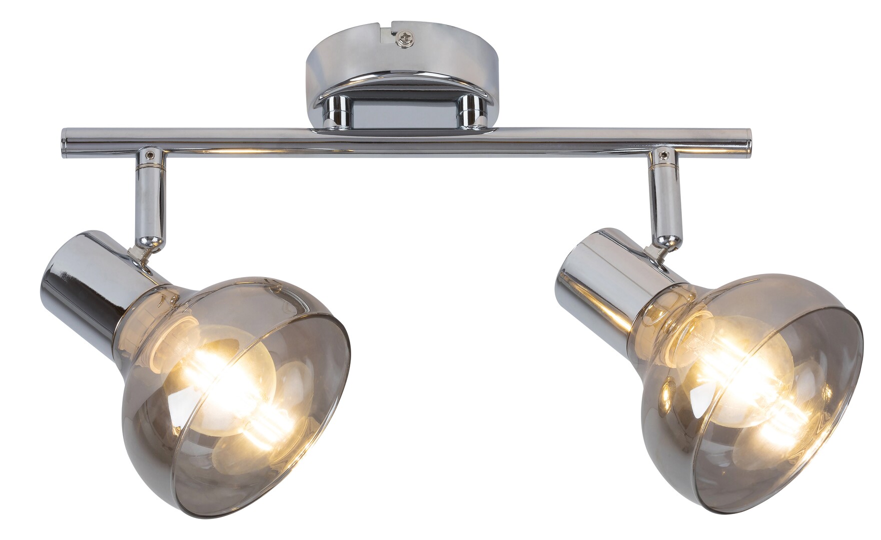 Rabalux Holly lámpara de techo 2x40 W cromo-ahumado 5556