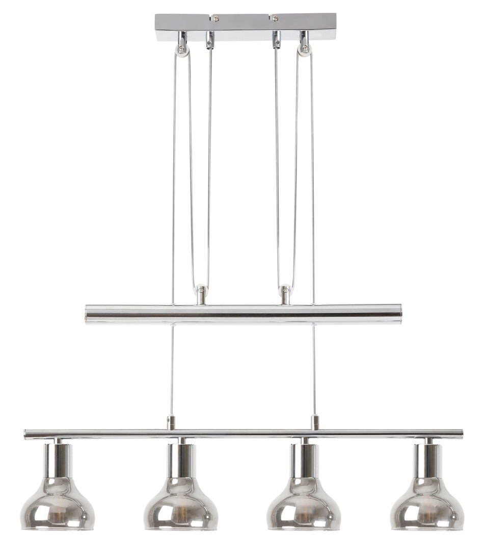 Rabalux Holly lámpara colgante 4x40 W cromo-ahumado 5560