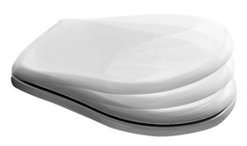 Kerasan Retro tapa de inodoro de cierre suave blanco 108701