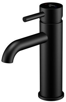 Steinberg 100 grifo para lavabo de pie negro 1001750S
