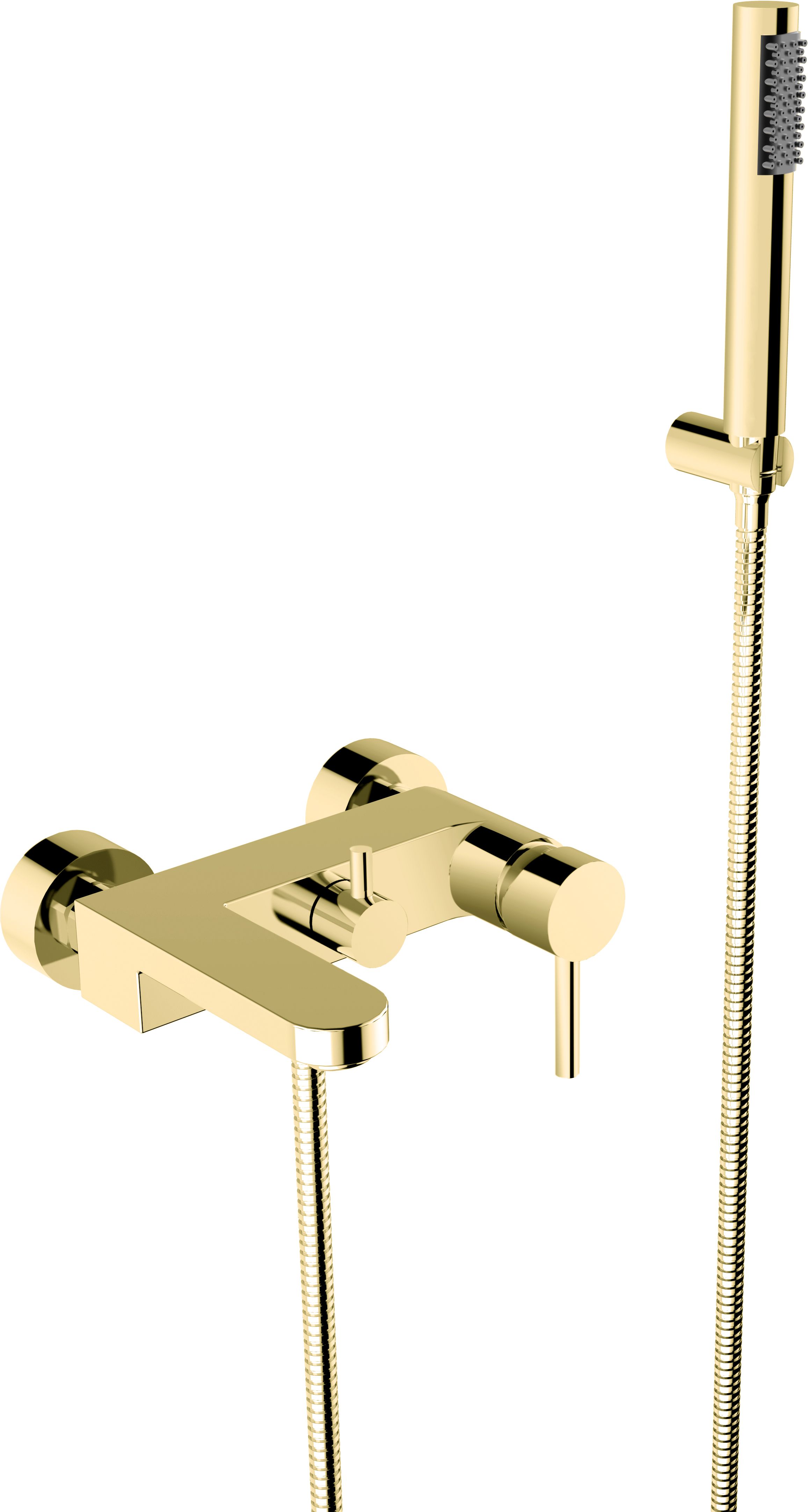 Besco Decco grifo de bañera y ducha a pared oro BW-DS-ZL
