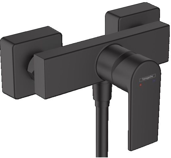 Hansgrohe Vernis Shape grifo para ducha a pared negro 71650670