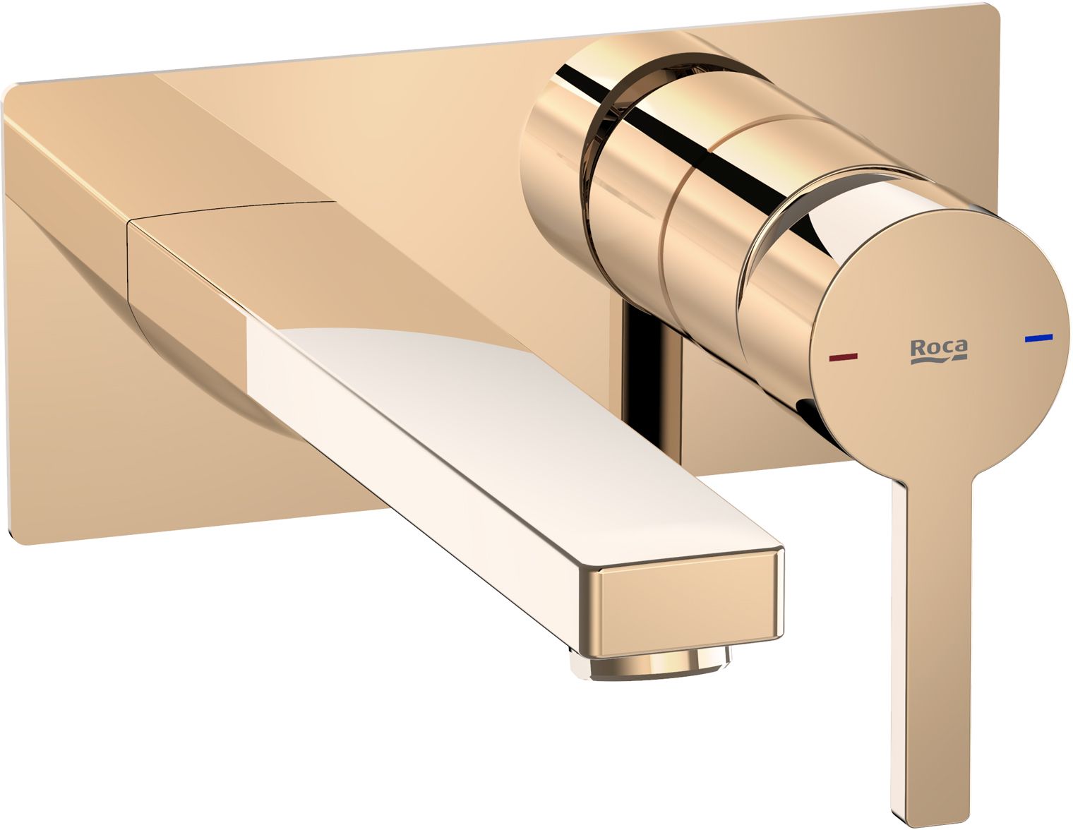 Roca Naia Rose Gold grifo para lavabo empotrado || A5A3596RG0