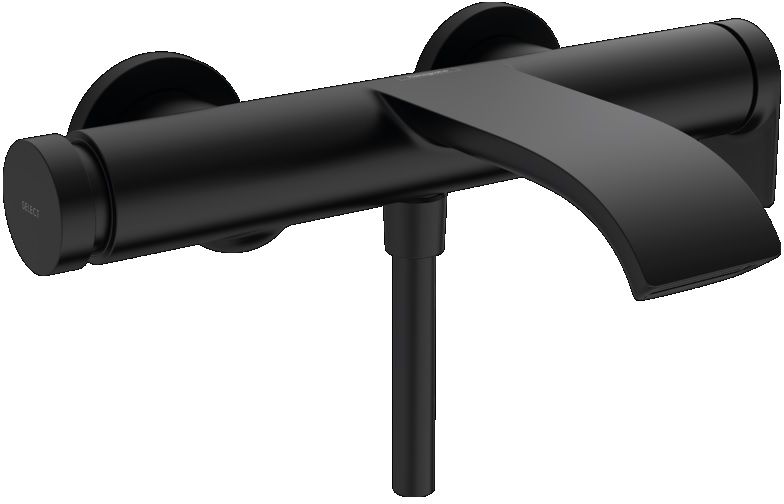 Hansgrohe Vivenis grifo de bañera y ducha a pared negro 75420670