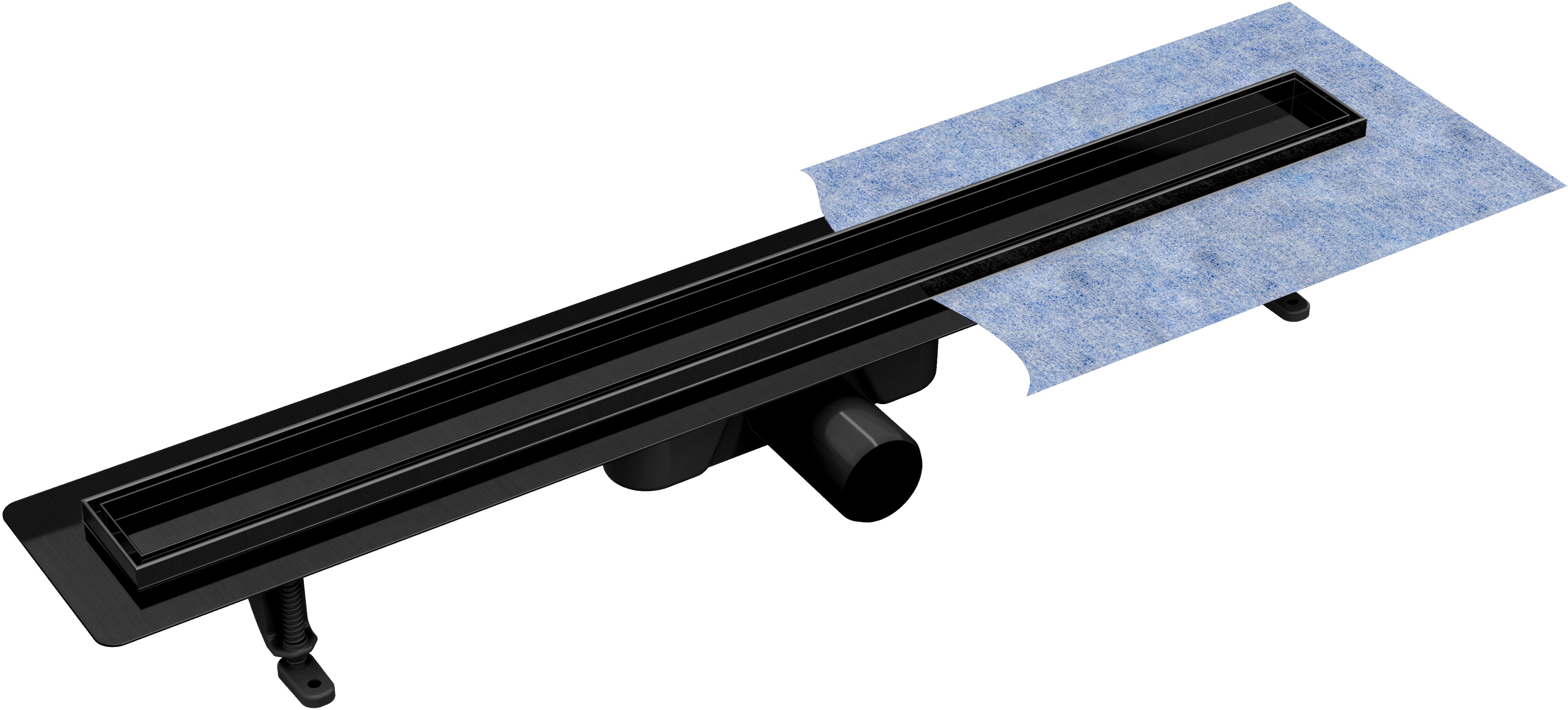 Besco Virgo Nero Duo desagüe de ducha 70 cm negro OL-70-VN